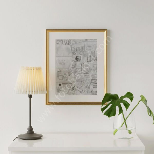 Altın Renk Çerçeve 40x50 cm SILVERHÖJDEN