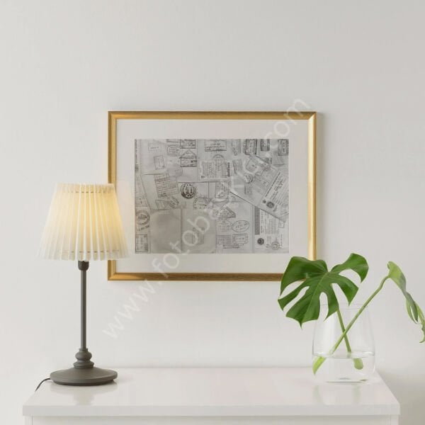 Altın Renk Çerçeve 40x50 cm SILVERHÖJDEN