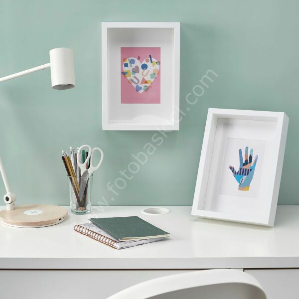 Ahşap Çerçeve Beyaz 21x30 cm SANNAHED