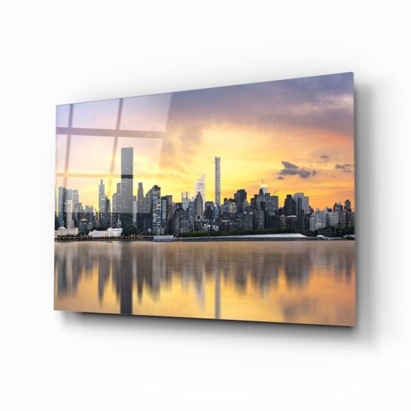 Downtown (Şehir Merkezi) Cam Tablo