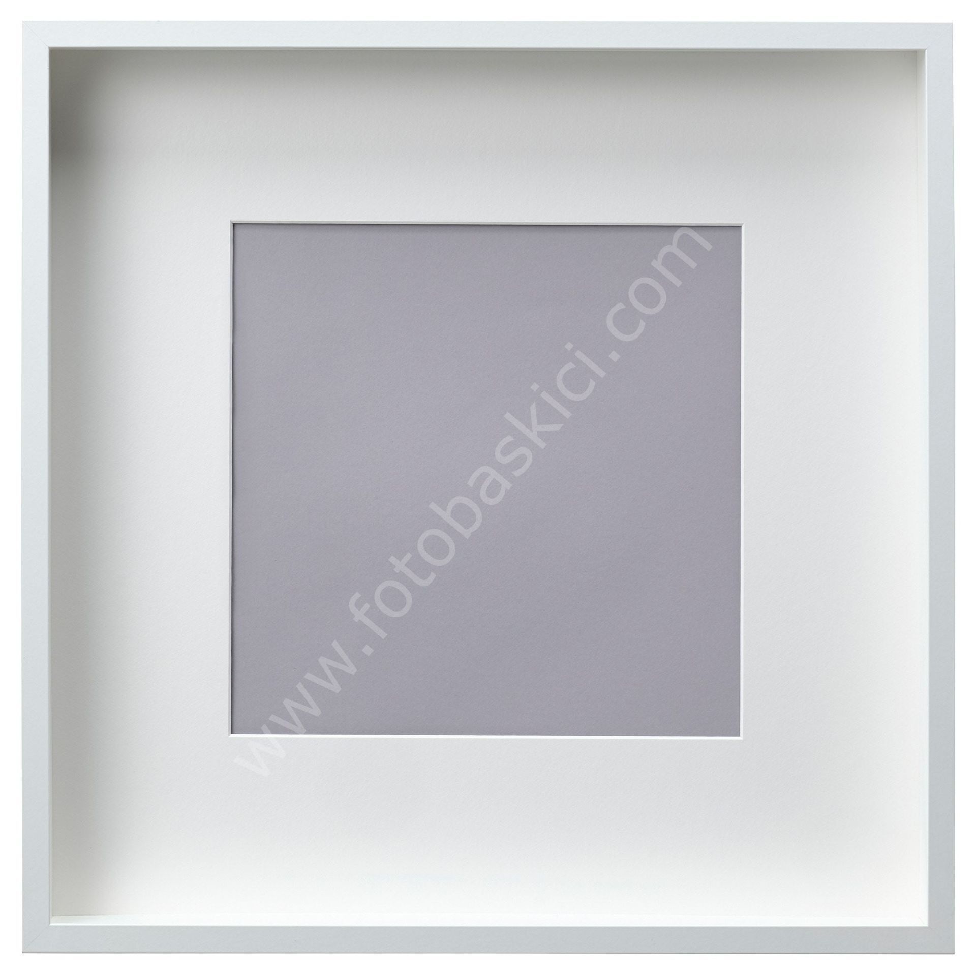 Ahşap Çerçeve Beyaz 50x50 cm SANNAHED