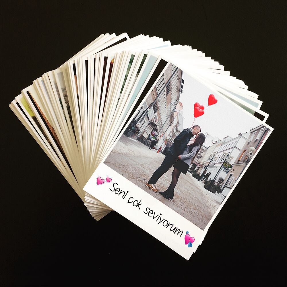 Seni Çok Seviyorum Notlu Pola Kart - 30 Adet