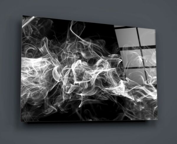 Beyaz Duman Cam Tablo