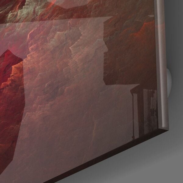 Kızıl Kaos Cam Tablo