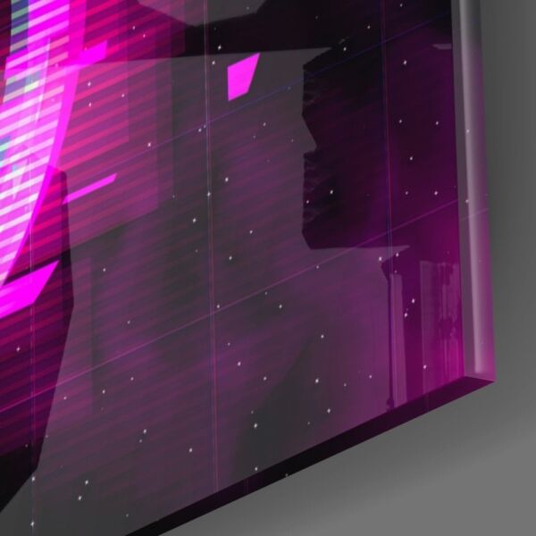 Neon Çember Cam Tablo