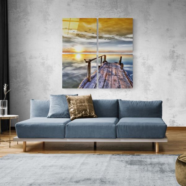 Günbatımı Quadro Cam Tablo
