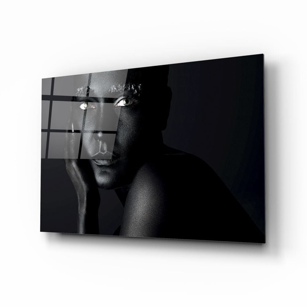 Kadın Portre Cam Tablo No:2013