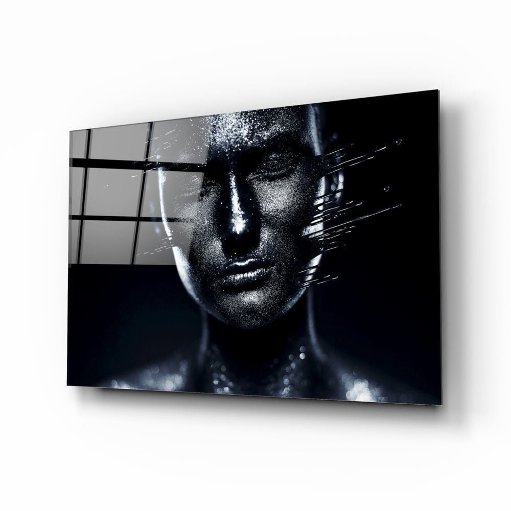 Kadın Portre Cam Tablo No:2008