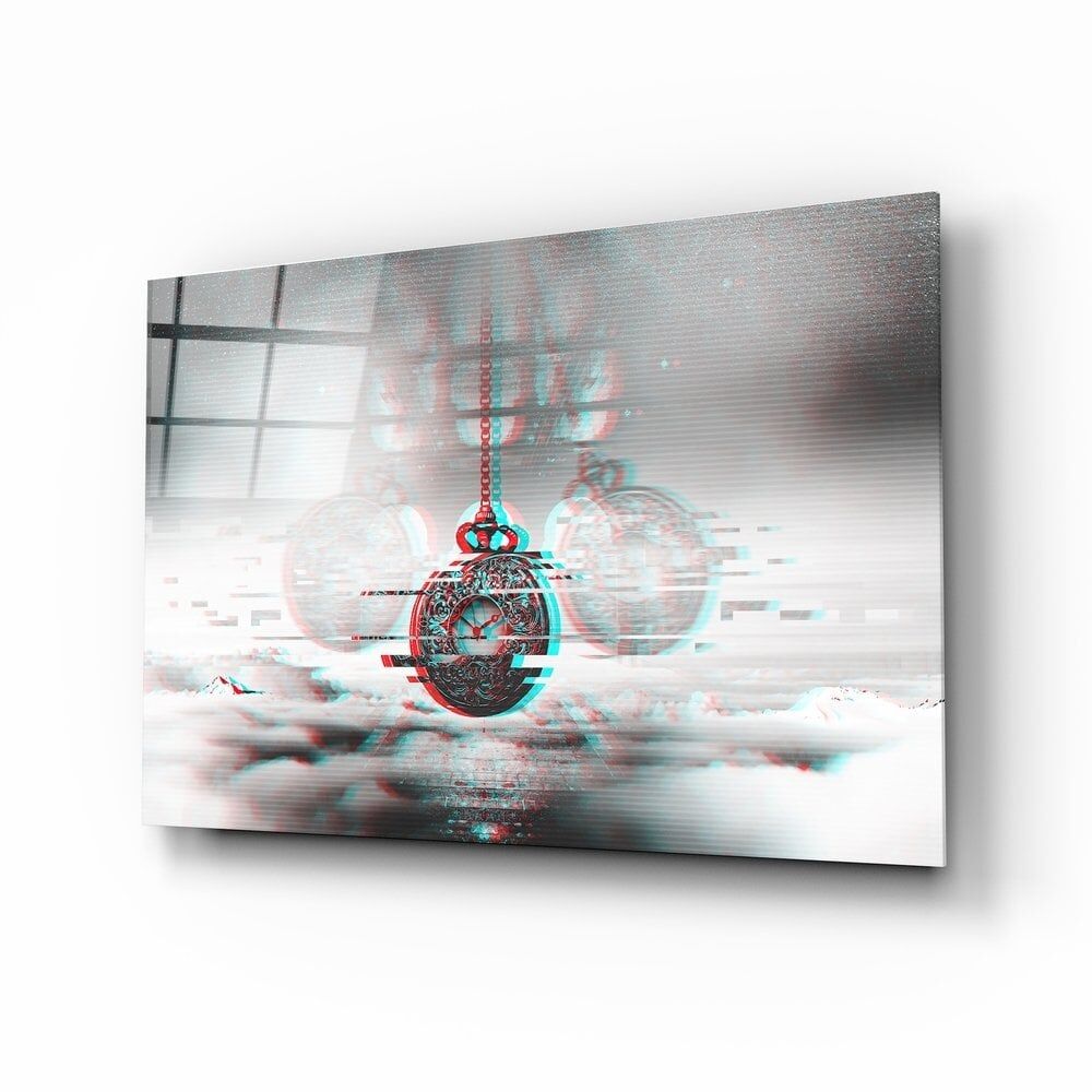 Köstekli Saat Cam Tablo