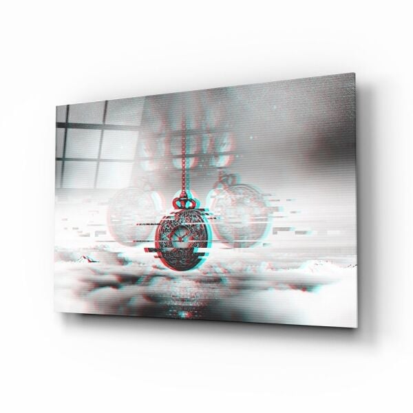 Köstekli Saat Cam Tablo