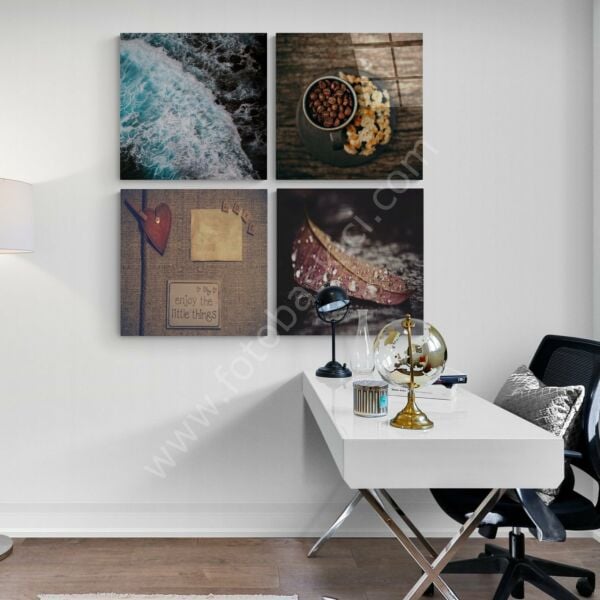 Küçük Şeyler Quadro Cam Tablo
