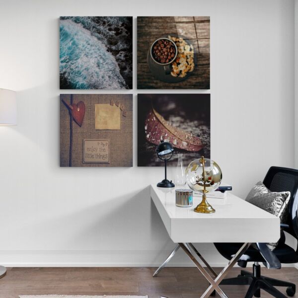 Küçük Şeyler Quadro Cam Tablo