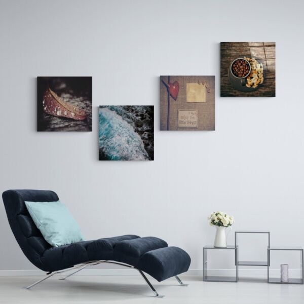 Küçük Şeyler Quadro Cam Tablo