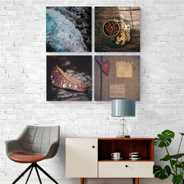 Küçük Şeyler Quadro Cam Tablo