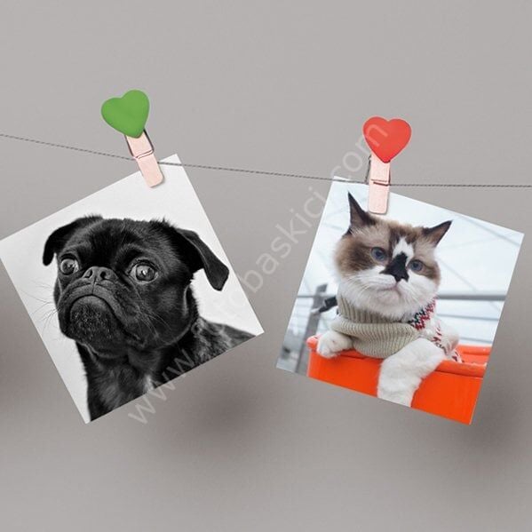 13x13 cm Kare Fotoğraf Baskısı - 20 Adet