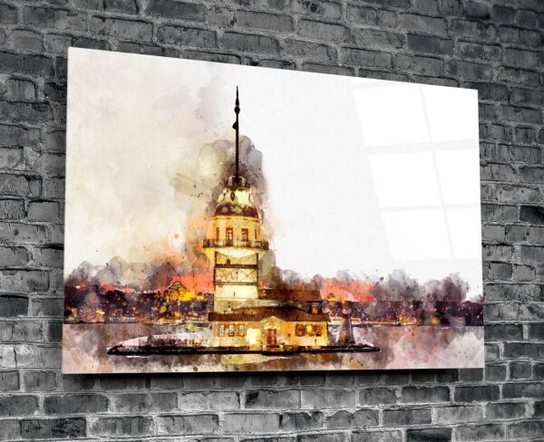 Kız Kulesi Cam Tablo