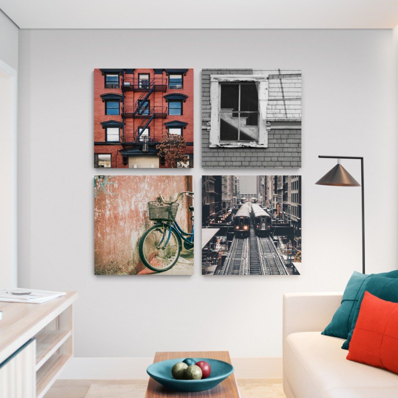 Şehir Quadro Cam Tablo