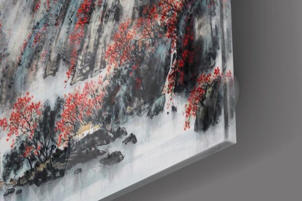 Japon Çizim Cam Tablo