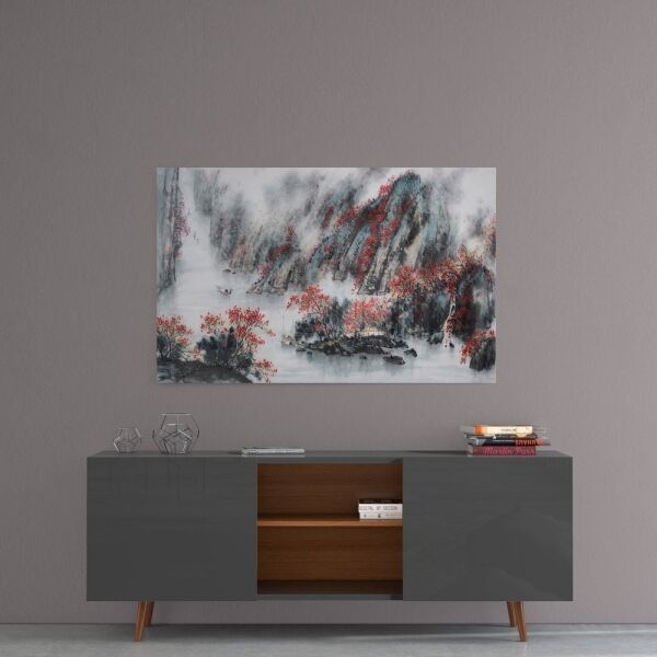 Japon Çizim Cam Tablo