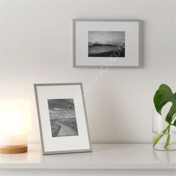 Alüminyum Çerçeve Gri 21x30 cm LOMVIKEN