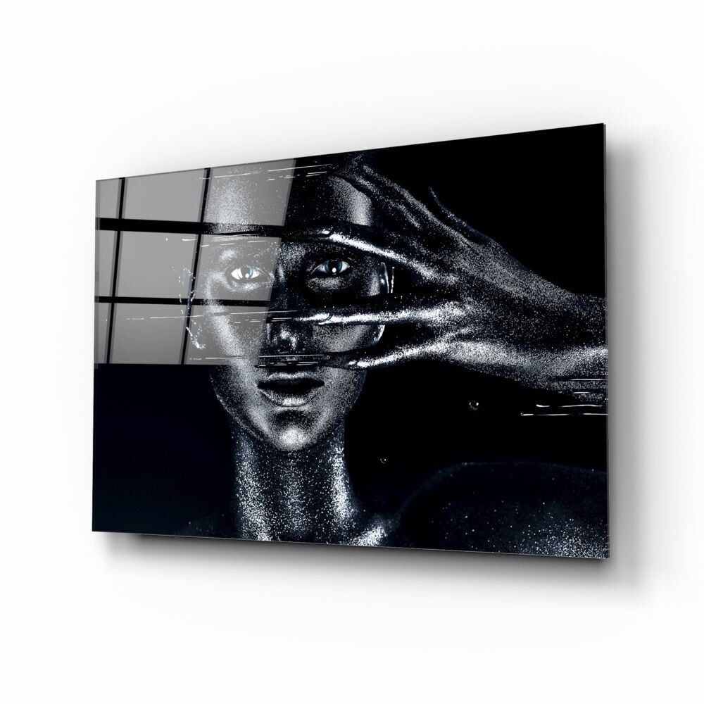 Kadın Portre Cam Tablo No:2009