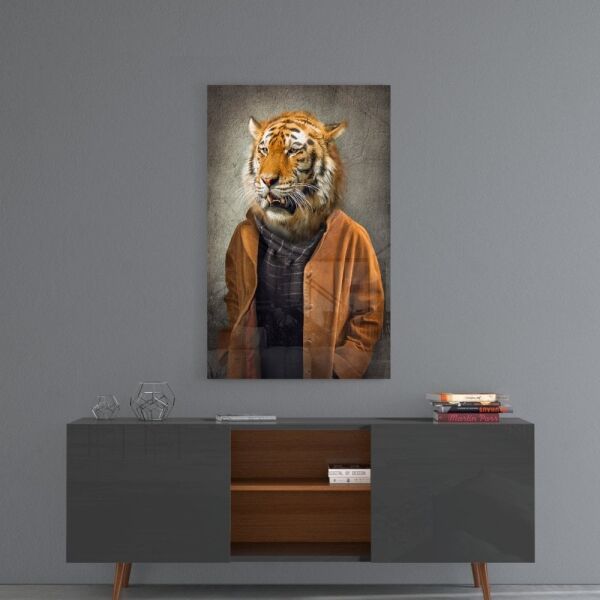 Kaplan Kafa Cam Tablo