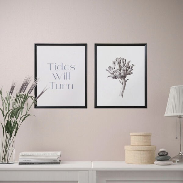 Çerçeveli Resim Seti 40x50 cm 2'li Akıntı Değişecek KNOPPANG