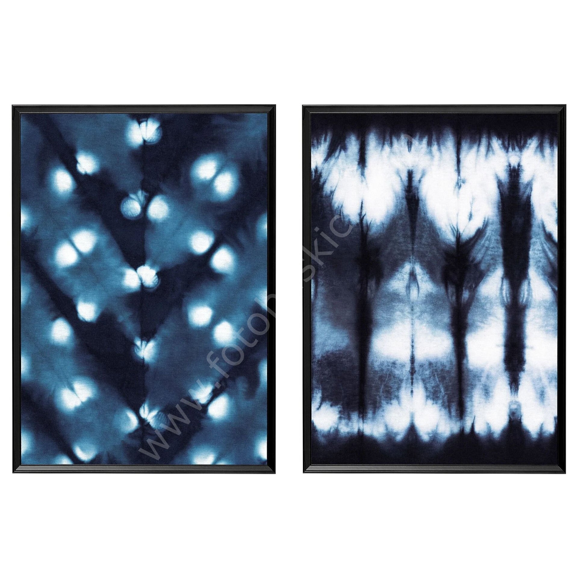 Çerçeveli Resim Seti Koyu Desen 50x70 cm 2'li KNOPPANG