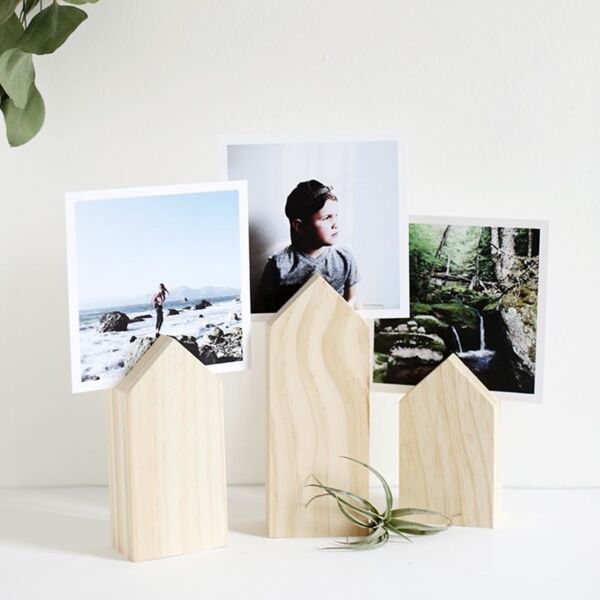 Ahşap Fotoğraf Tutucu Vitrin 3'lü Set