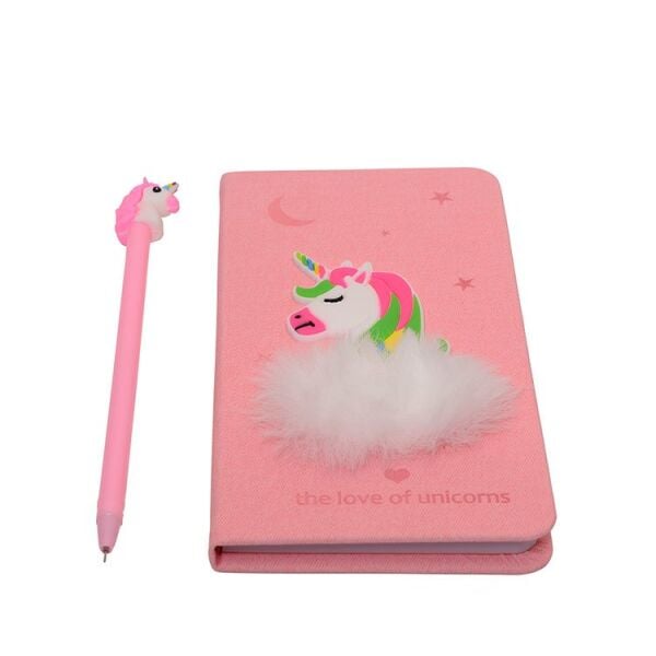 Kalemli ve Kutulu Anı Defteri (Pembe) 17x20 cm