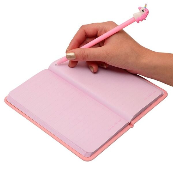 Kalemli ve Kutulu Anı Defteri (Pembe) 17x20 cm