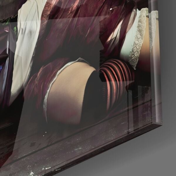 Kadın Palyaço Cam Tablo