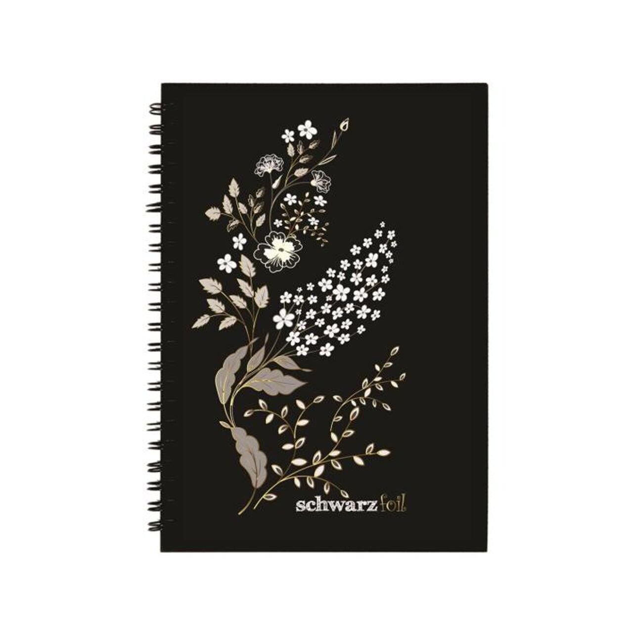 Desenli Siyah Anı Defteri (A5) 15x21 cm
