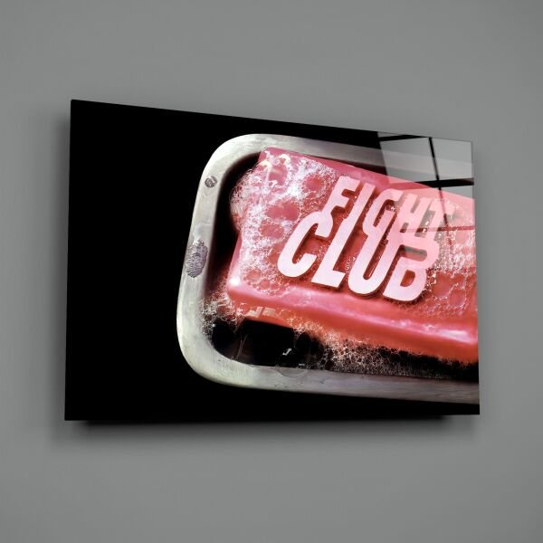Dövüş Kulübü Cam Tablo