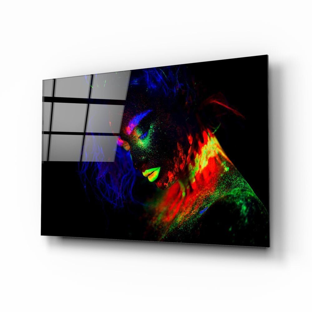 Kadın Portre Cam Tablo No:2004