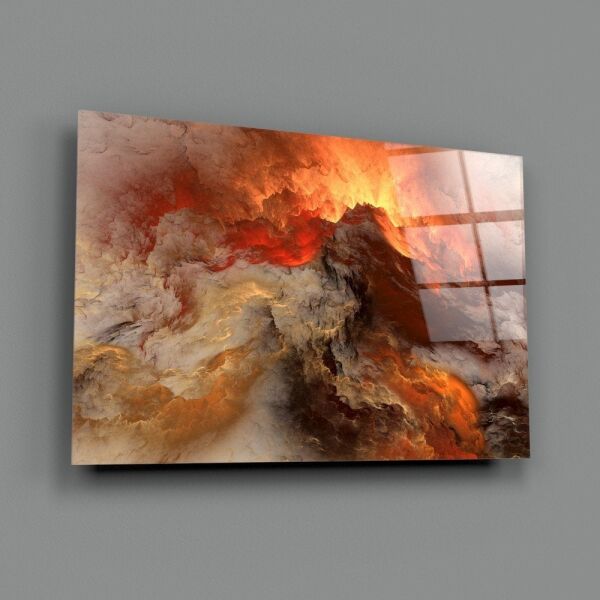 Kızıl Kıyamet Cam Tablo