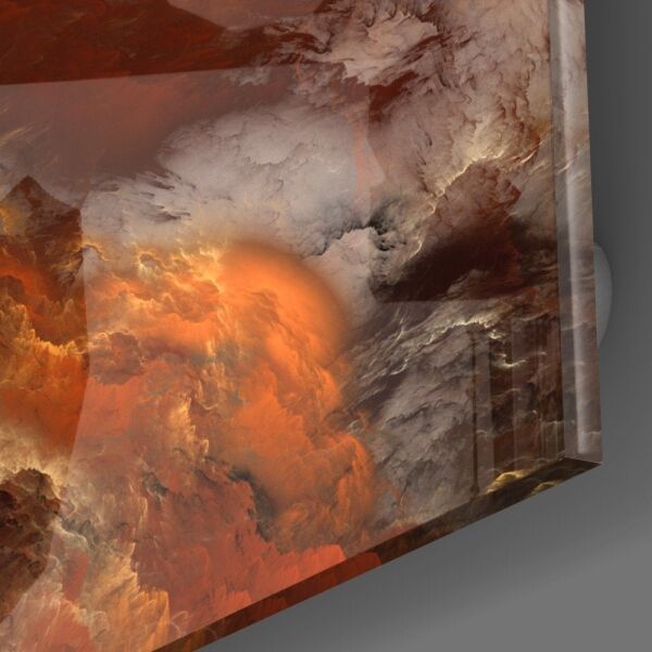 Kızıl Kıyamet Cam Tablo