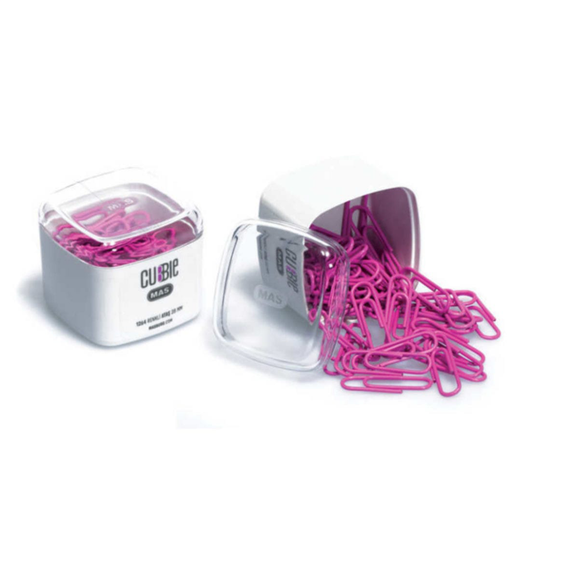 MAS 1264 Cubbie Renkli Ataş (28 mm) Kutulu Pembe