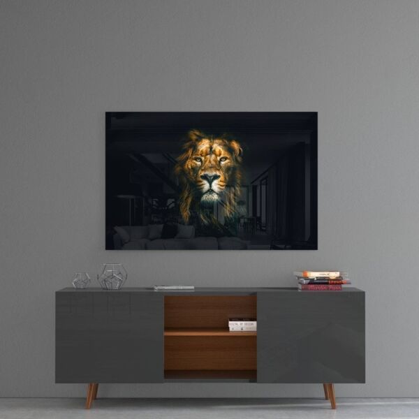 Aslan Cam Tablo No:4028