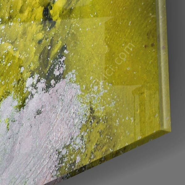 Soyutluğun Renkleri Cam Tablo