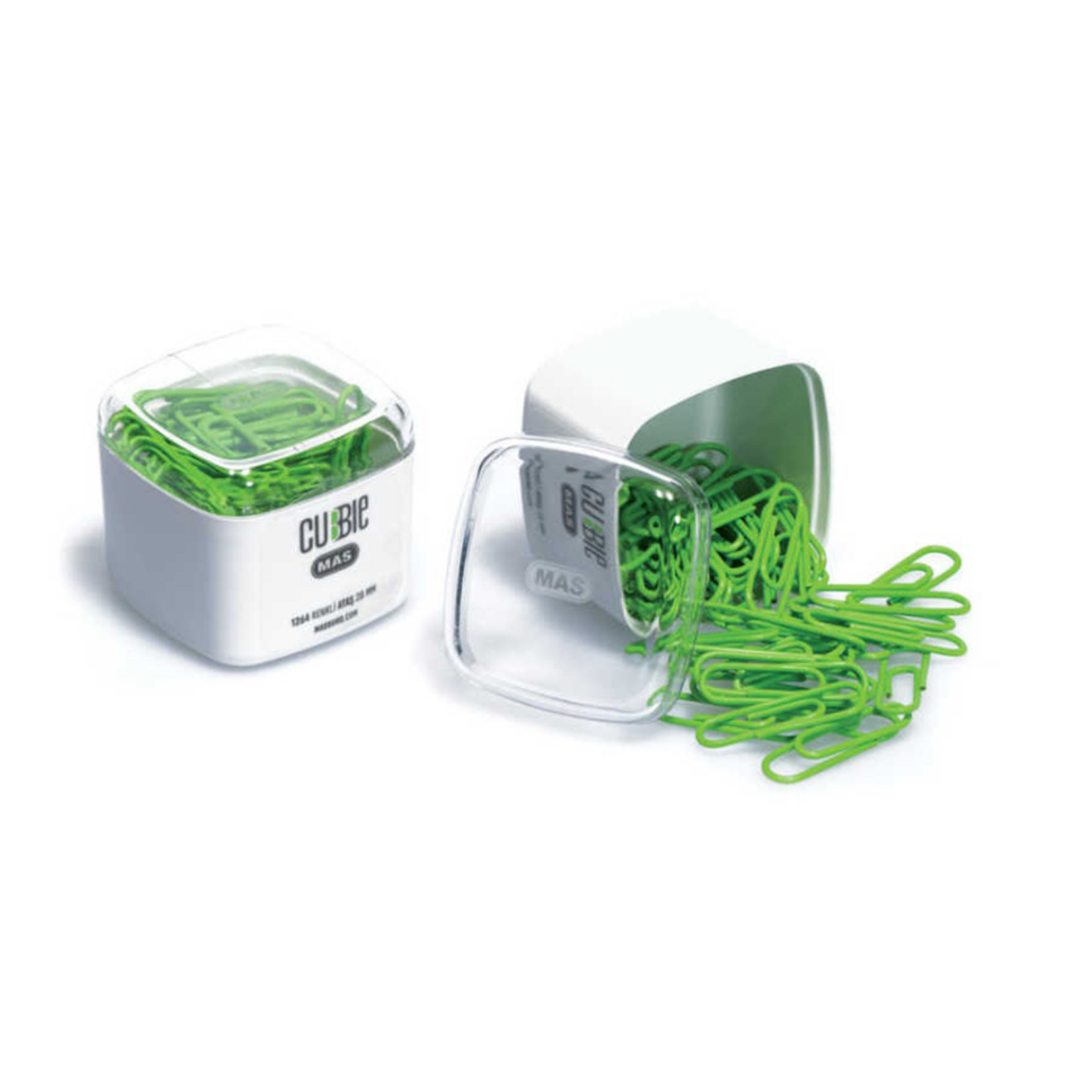 MAS 1264 Cubbie Renkli Ataş (28 mm) Kutulu Yeşil