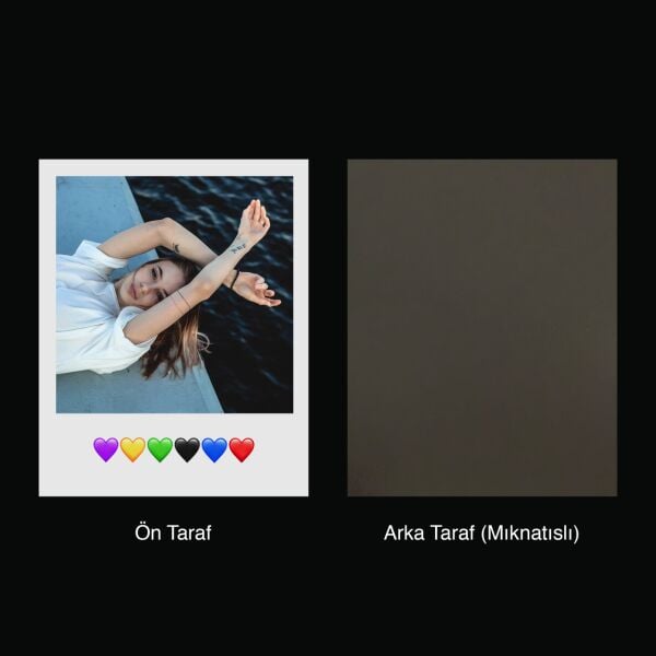 Renkli Kalpler Pola Magnet - 10 Adet