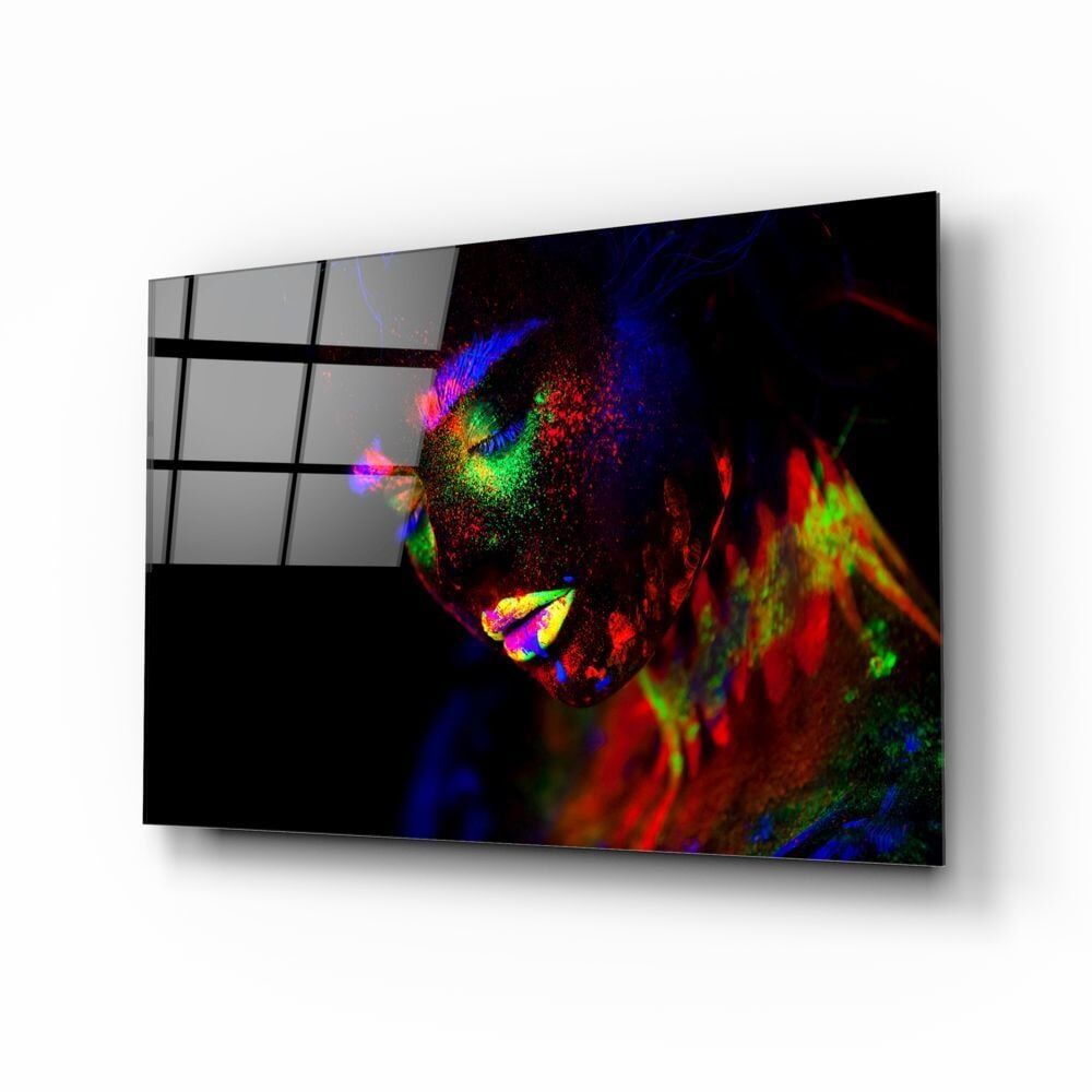 Kadın Portre Cam Tablo No:2002