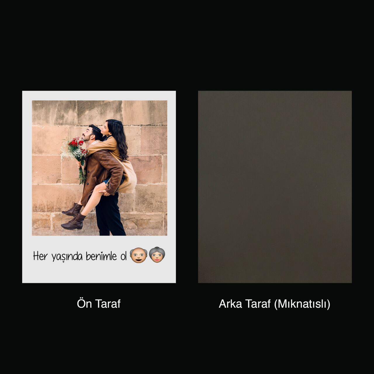 Kişiye Özel Notlu Emojili Pola Magnet - 10 Adet