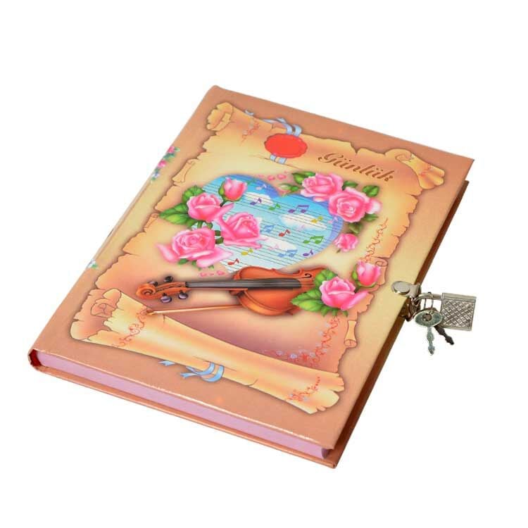 Kız Çocuk Kilitli Günlük Anı Defteri No:3