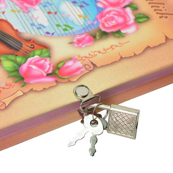 Kız Çocuk Kilitli Günlük Anı Defteri No:3