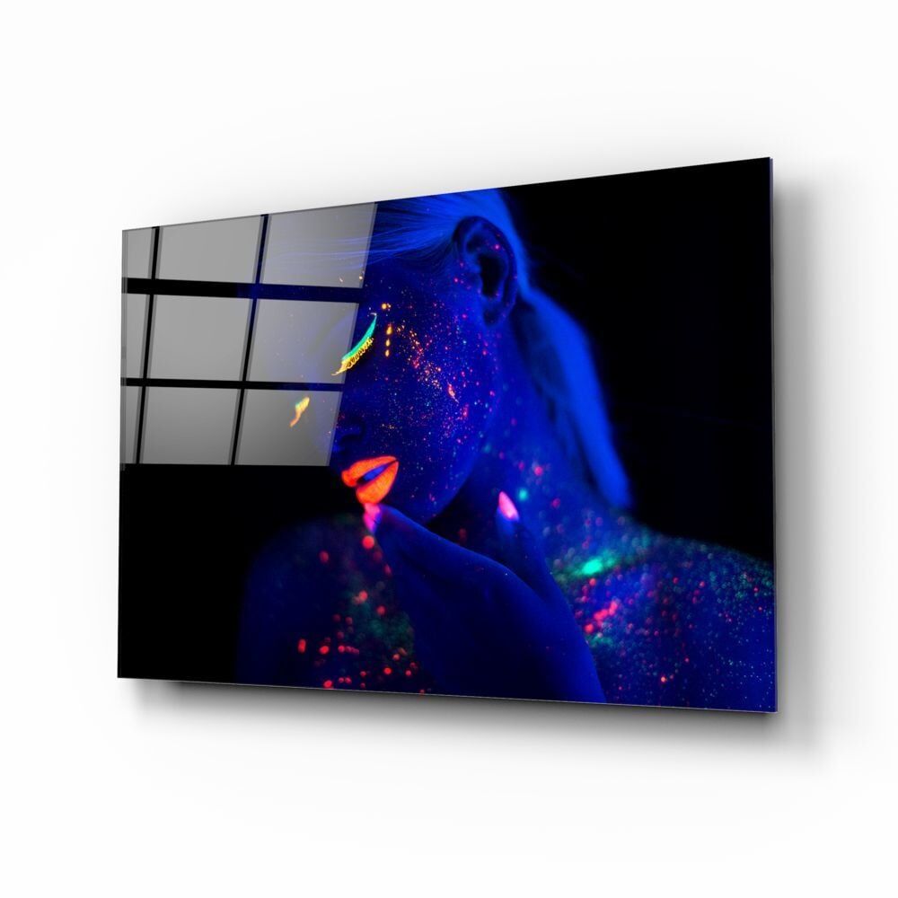 Kadın Portre Cam Tablo No:2001