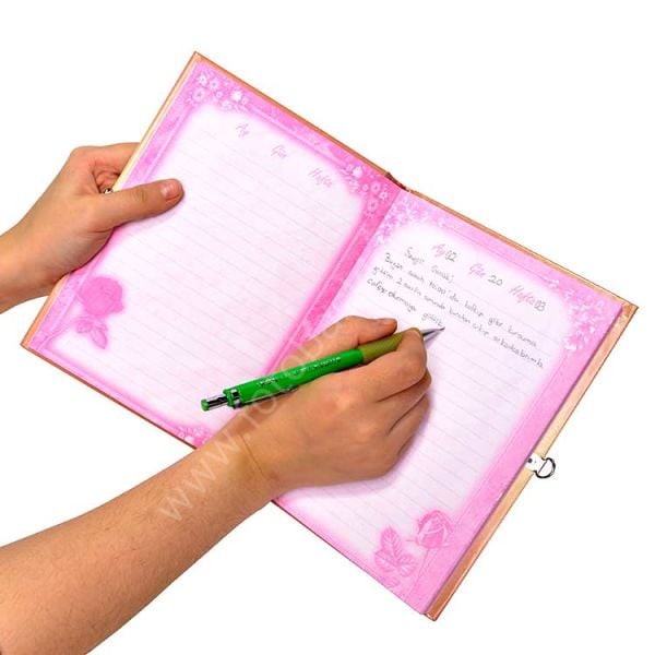 Kız Çocuk Kilitli Günlük Anı Defteri No:4