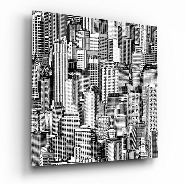 Kalabalıktaki Yalnızlık Cam Tablo