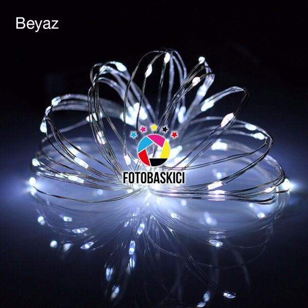 2 Metre Bakır Kablolu Pilli Led Işık (Renk Seçenekli)